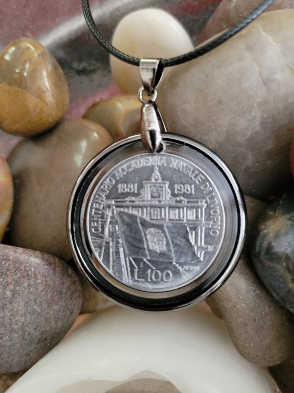 1981 Italy 100 Lire Naval Academy Pendant
